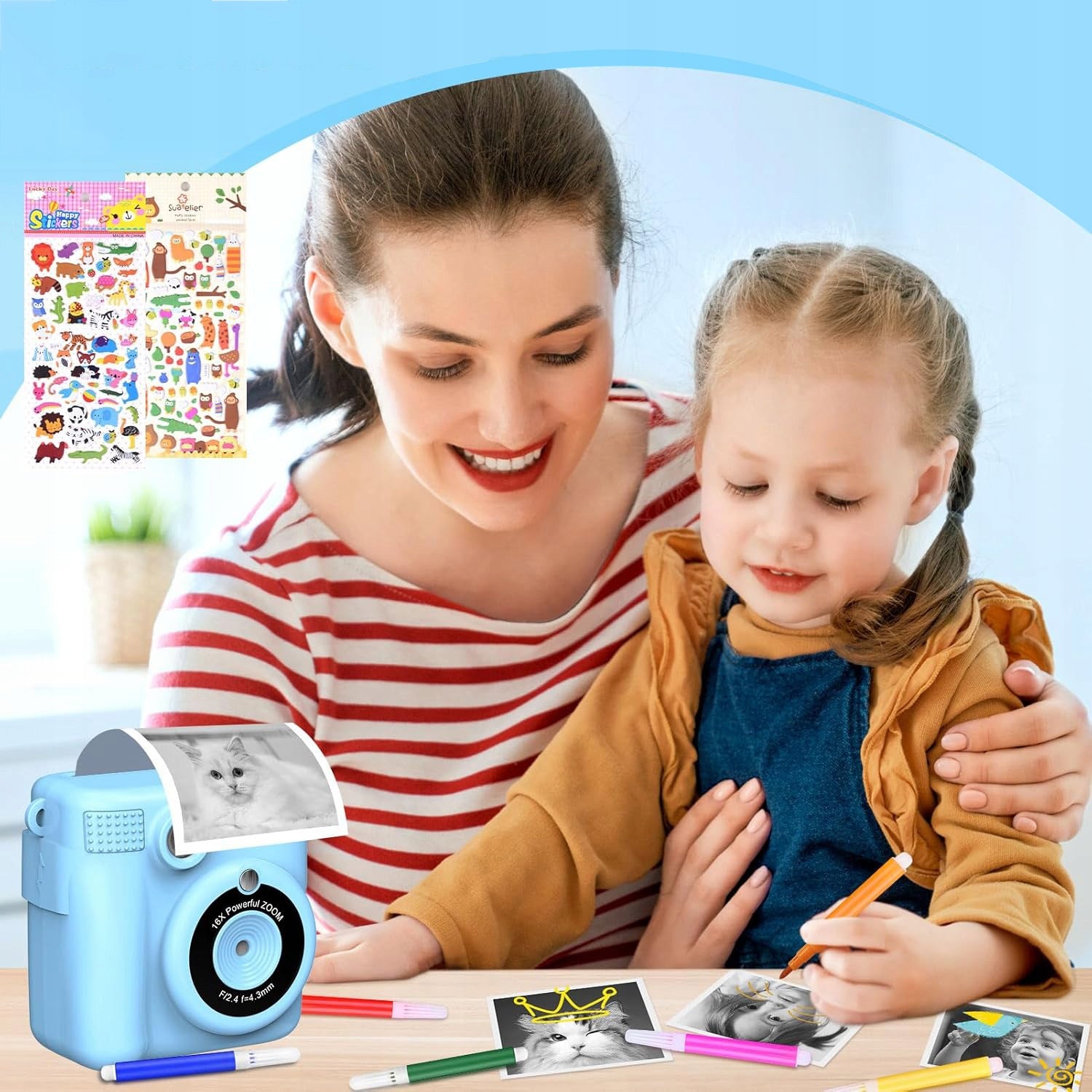 CAMERA FOR CHILDREN DIGITAL INSTANT PRINTING 3 ROLLS Brand no brand