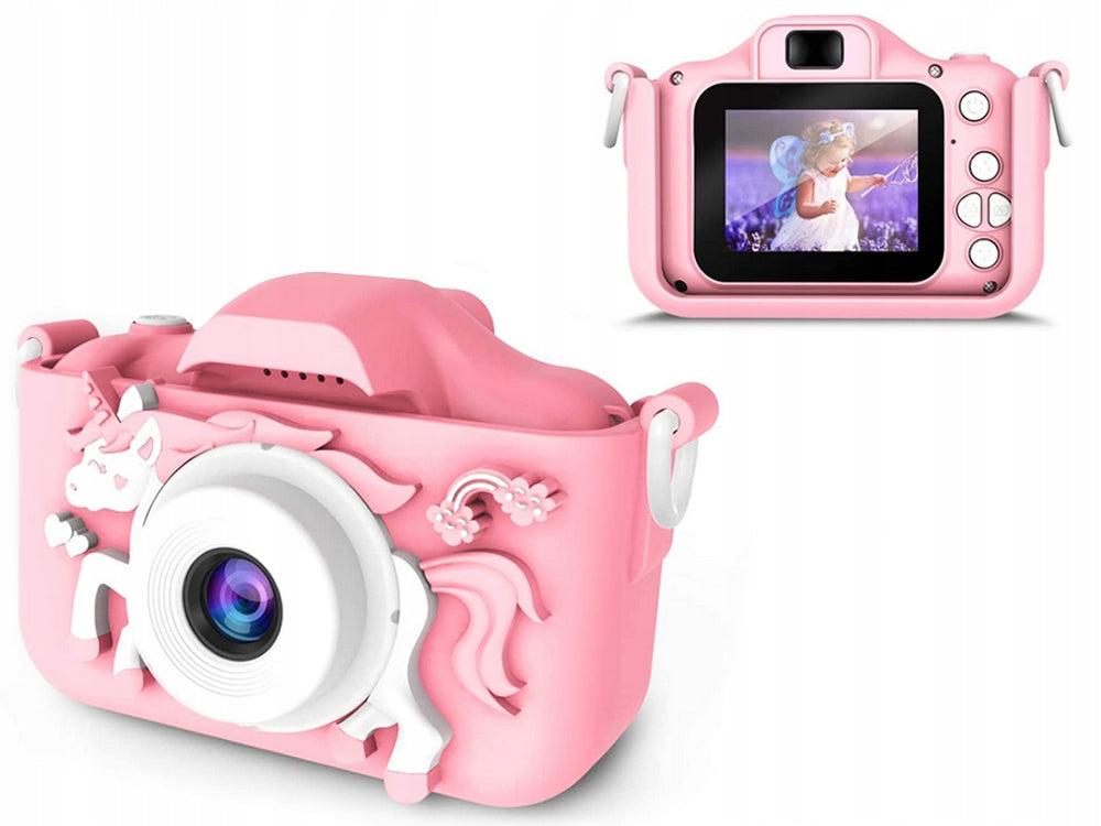 CAMERA FOR CHILDREN DIGITAL PHOTO WITH GAMES TETRIS SNAKE FILTERS + LEASH Brand no brand