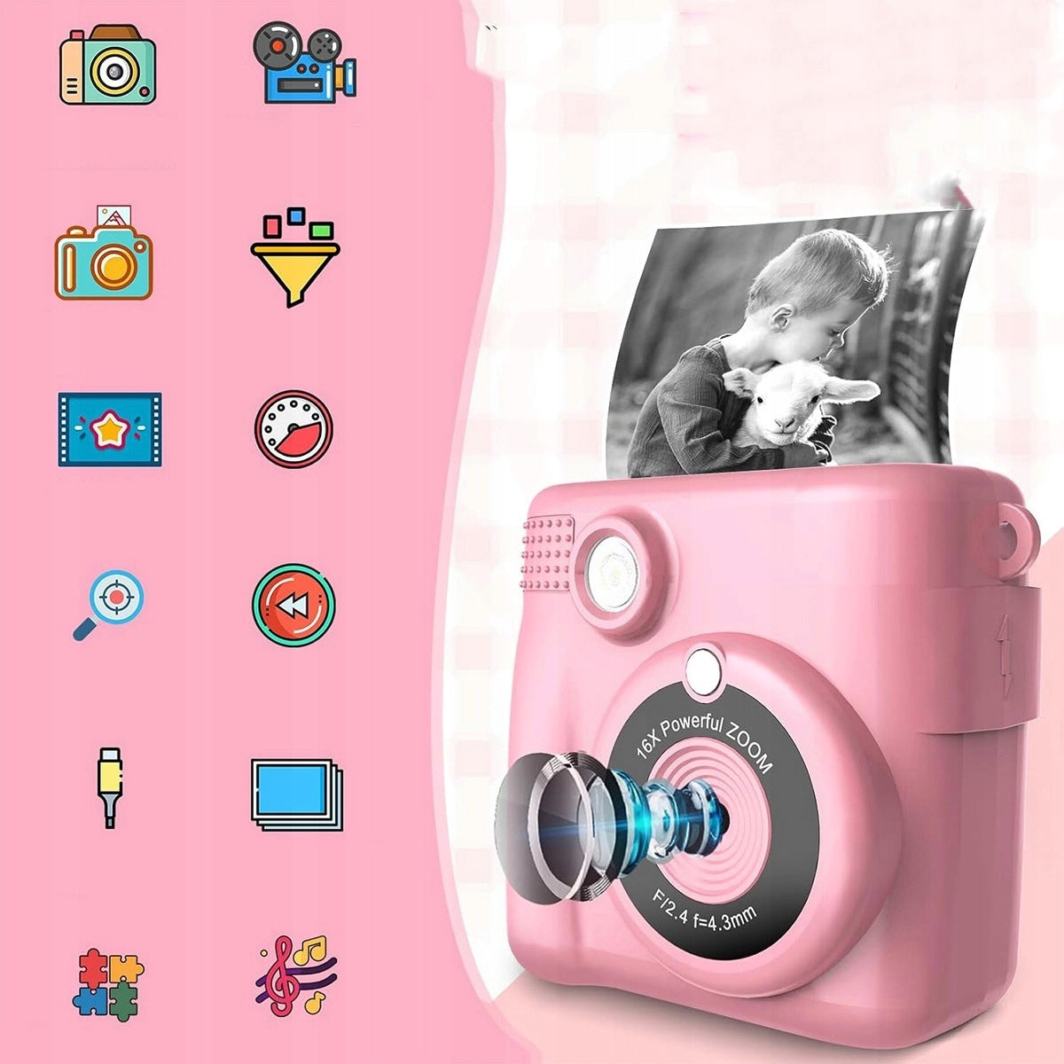 CAMERA FOR CHILDREN DOUBLE SELFIE 2.0 MP MEMORY CARD 32GB Brand no brand