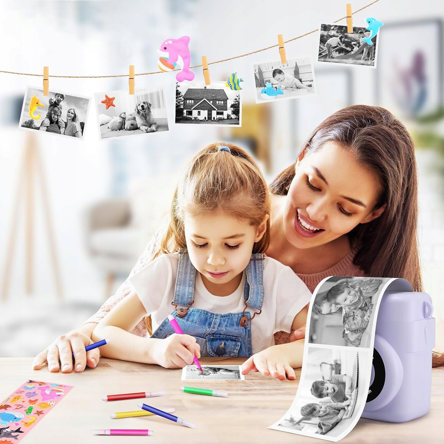 CAMERA FOR CHILDREN FAST PRINT 1080P SCREEN IPS 2,4'' + 32GB Product weight with unit packaging 0.46 kg