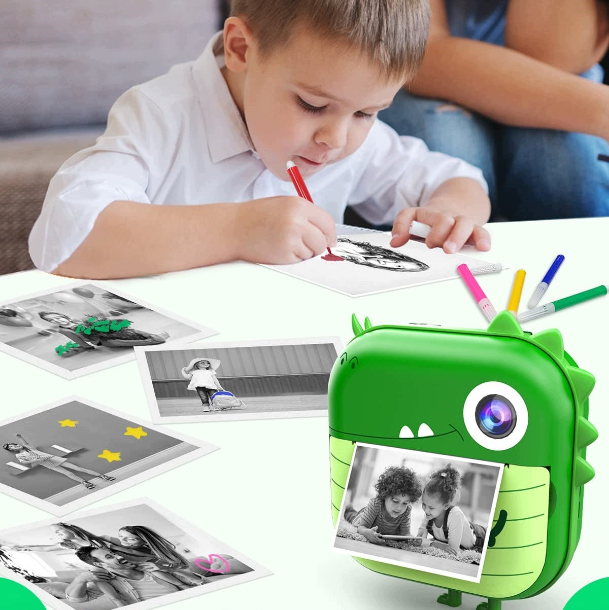 CAMERA FOR CHILDREN INSTANT PRINTING DINOSAUR SET Brand no brand