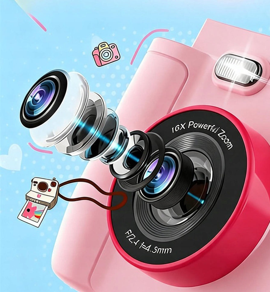 CAMERA FOR CHILDREN THERMAL PRINTER 16X ZOOM 1080P LED 32GB GIFT Brand no brand
