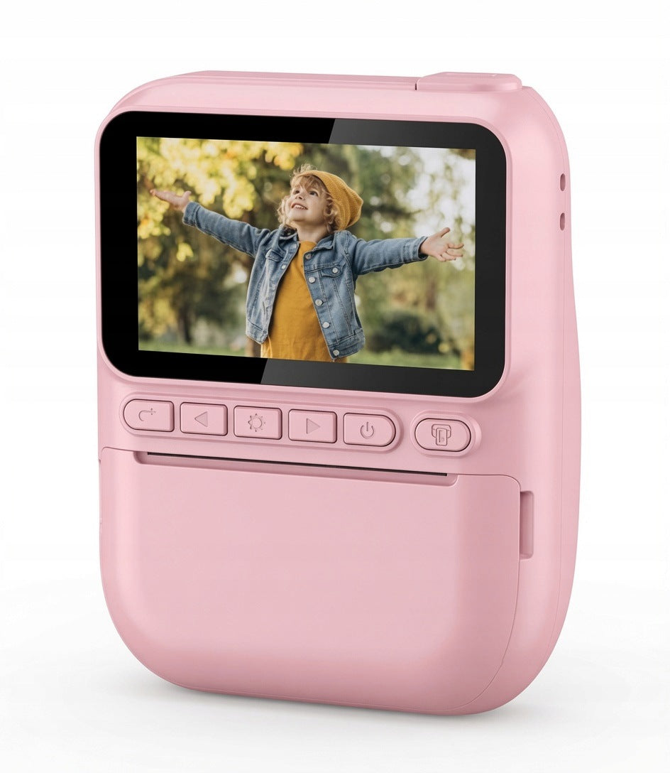 CAMERA FOR CHILDREN WITH PRINTER 14 MP 1080P SCREEN 3" CARD 32GB PINK Manufacturer code Aparat Cyfrowy Dla Dzieci