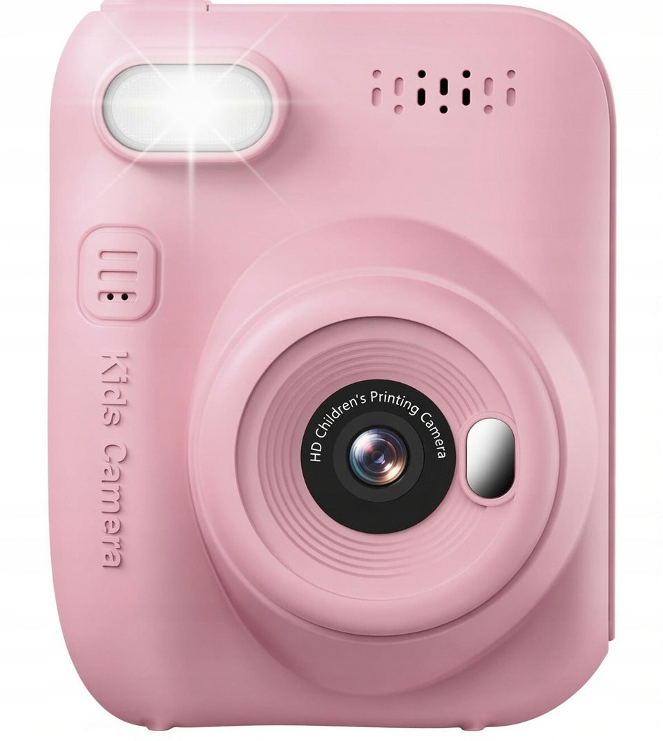 CAMERA FOR CHILDREN WITH PRINTER 14 MP 1080P SCREEN 3" CARD 32GB PINK