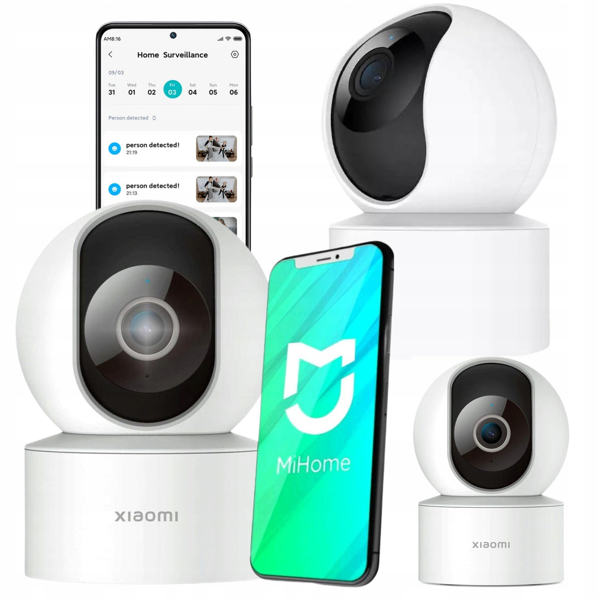 CAMERA INDOOR CAMERA FOR OFFICE HOME SURVEILLANCE XIAOMI ROTATING NANNY Manufacturer code BHR8683GL
