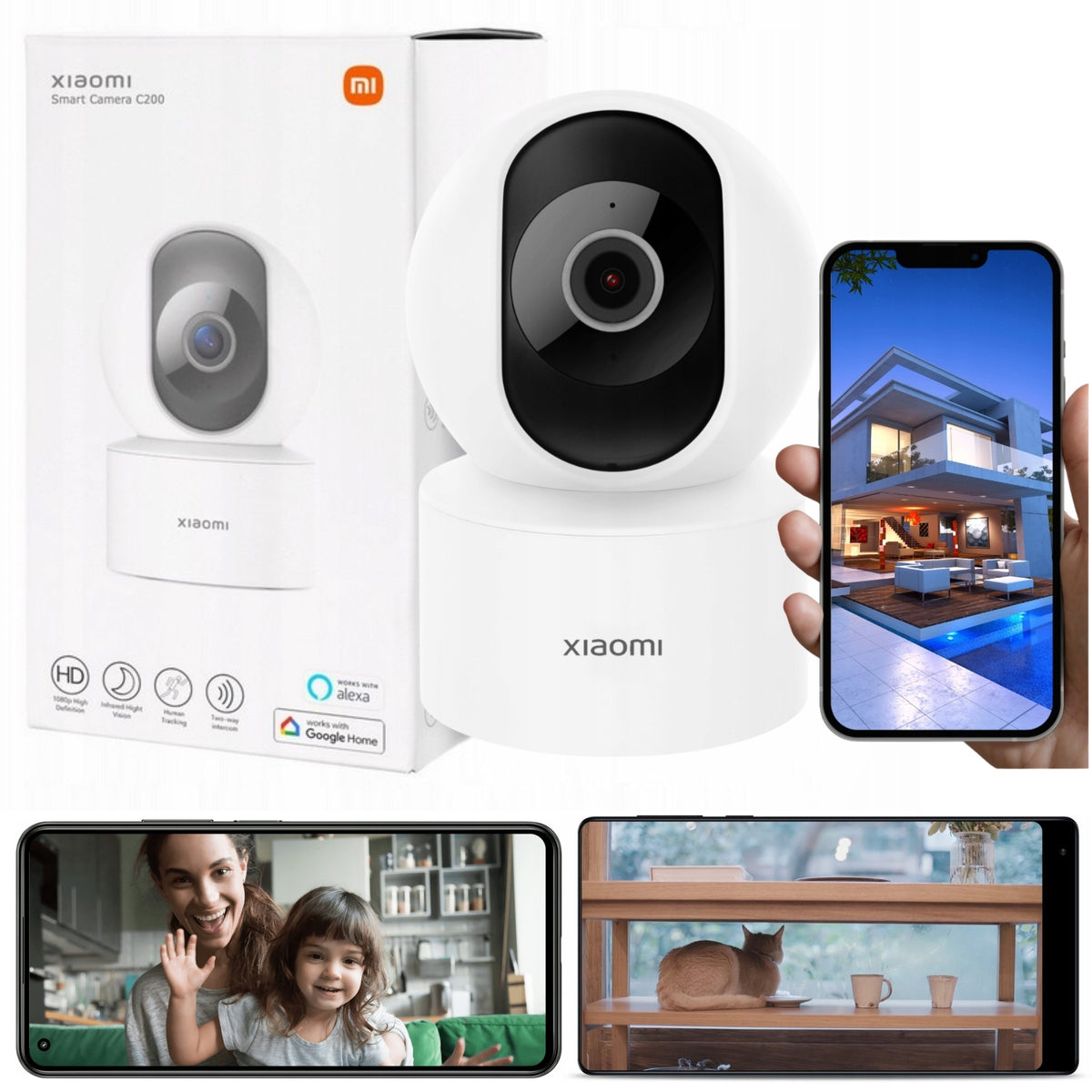 CAMERA INDOOR CAMERA FOR OFFICE HOME SURVEILLANCE XIAOMI ROTATING NANNY Packaging status original