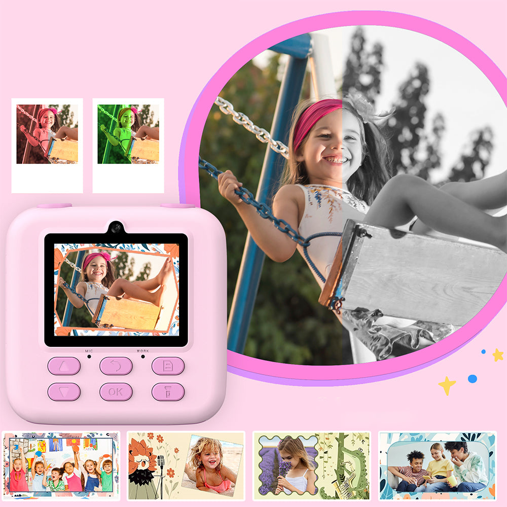 CAMERA INSTANT PRINTER POLAROID FOR CHILDREN WITH FLASH +3 ROLLS Model Aparat fotograficzny