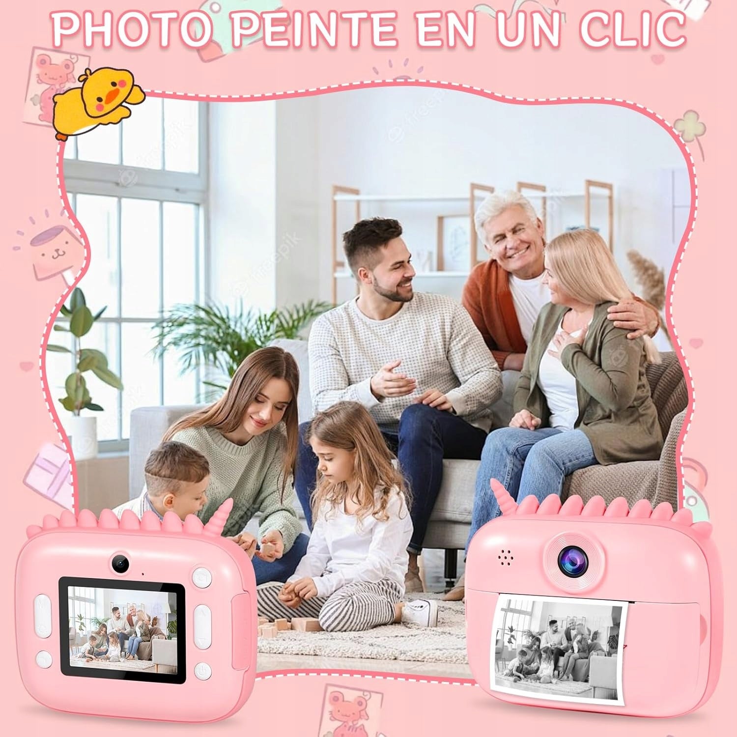 CAMERA INSTANT PRINTING GIFT SET FOR CHILDREN Manufacturer code APARAT FOTOGRAFICZNY DRUKOWANIE BŁYSKAWICZNE