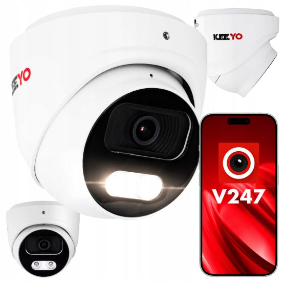 CAMERA LV-V-IP8M40DF-B-II 8MPx IR40M APPLICATION AI FEATURES IP67 KEEYO