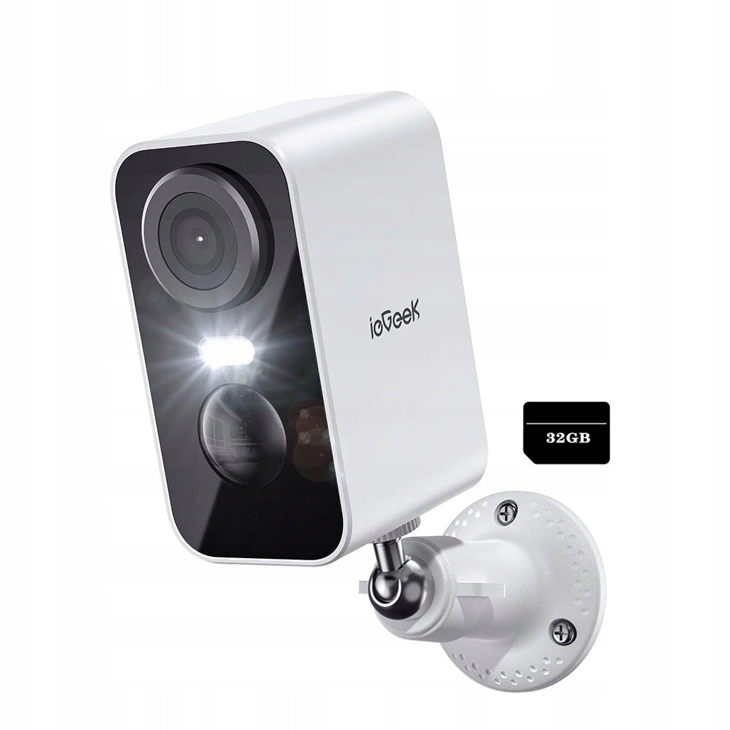 CAMERA OUTDOOR WIRELESS IP WIFI 2K 3MPx Battery for 104000mAh + 32GB