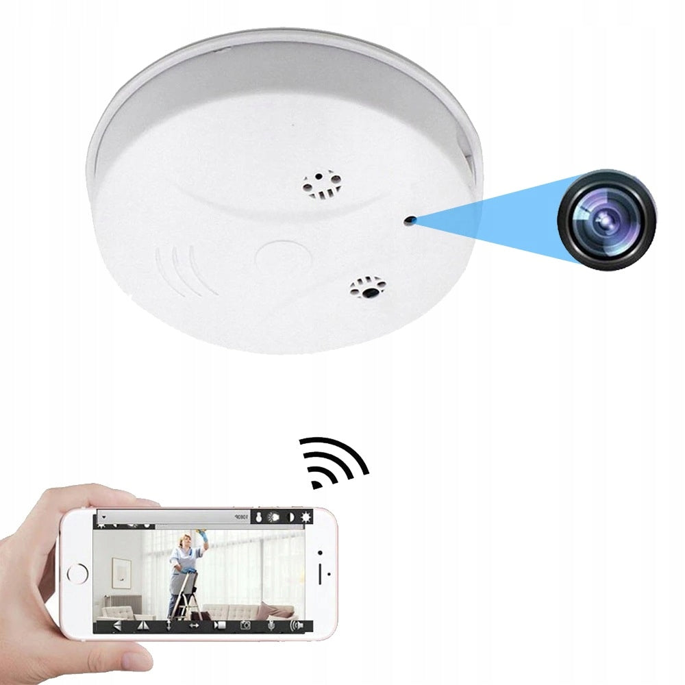 CAMERA SMOKE DETECTOR SPY HIDDEN WIFI FULL HD