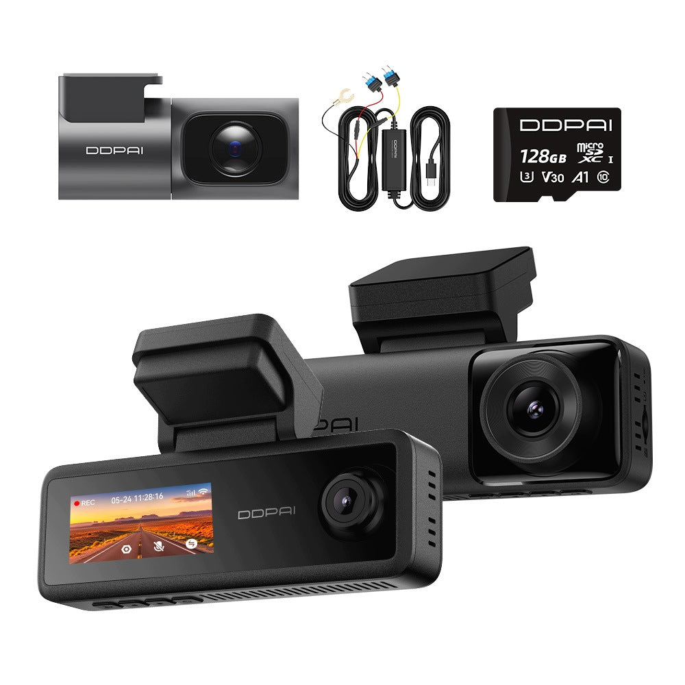CAMERA VIDEO RECORDER DDPAI N4T Pro 4K HDR 3-CHANNEL +HARDWIRE KIT+128GB