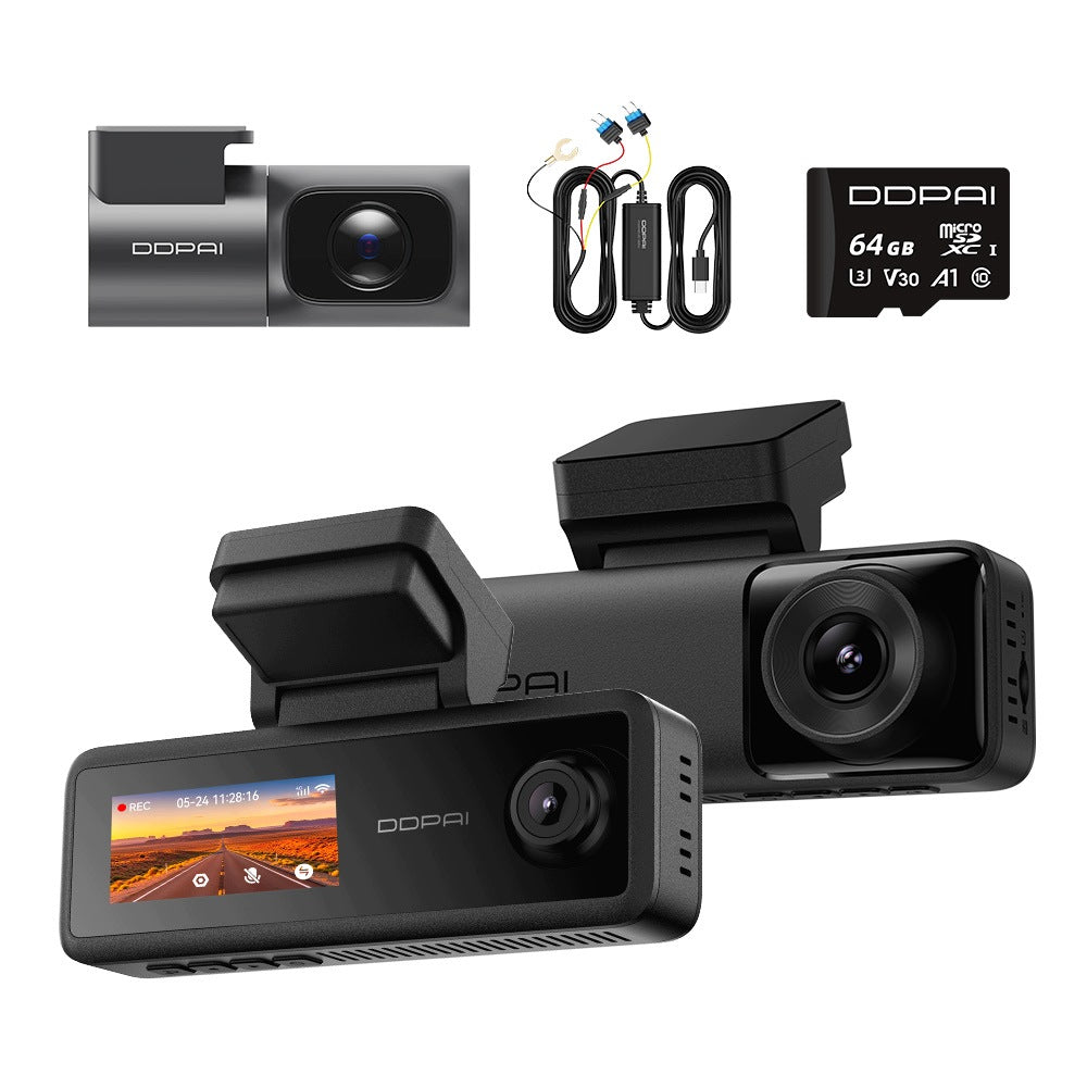CAMERA VIDEO RECORDER DDPAI N4T Pro 4K HDR 3-CHANNEL + HARDWIRE KIT+64GB