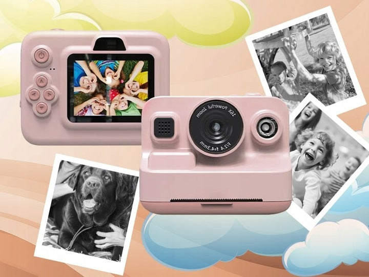 CAMERA WITH PRINTER PINK VIDEO GAME PRINTING 3 ROLLS USB Manufacturer code G881