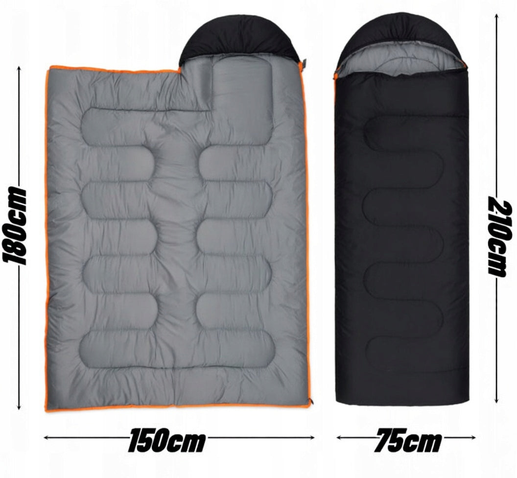 CAMO HIKING SLEEPING BAG WARM MUMMY LIGHTWEIGHT DUVET WITH HOOD 2IN1 + BAG Manufacturer code SPW 210x75 ŚPIWÓR SPW 3309