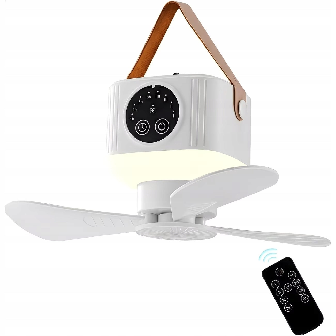 CAMPING FAN FOR TENT PORTABLE WITH LED REMOTE CONTROL LAMP Manufacturer code 1111