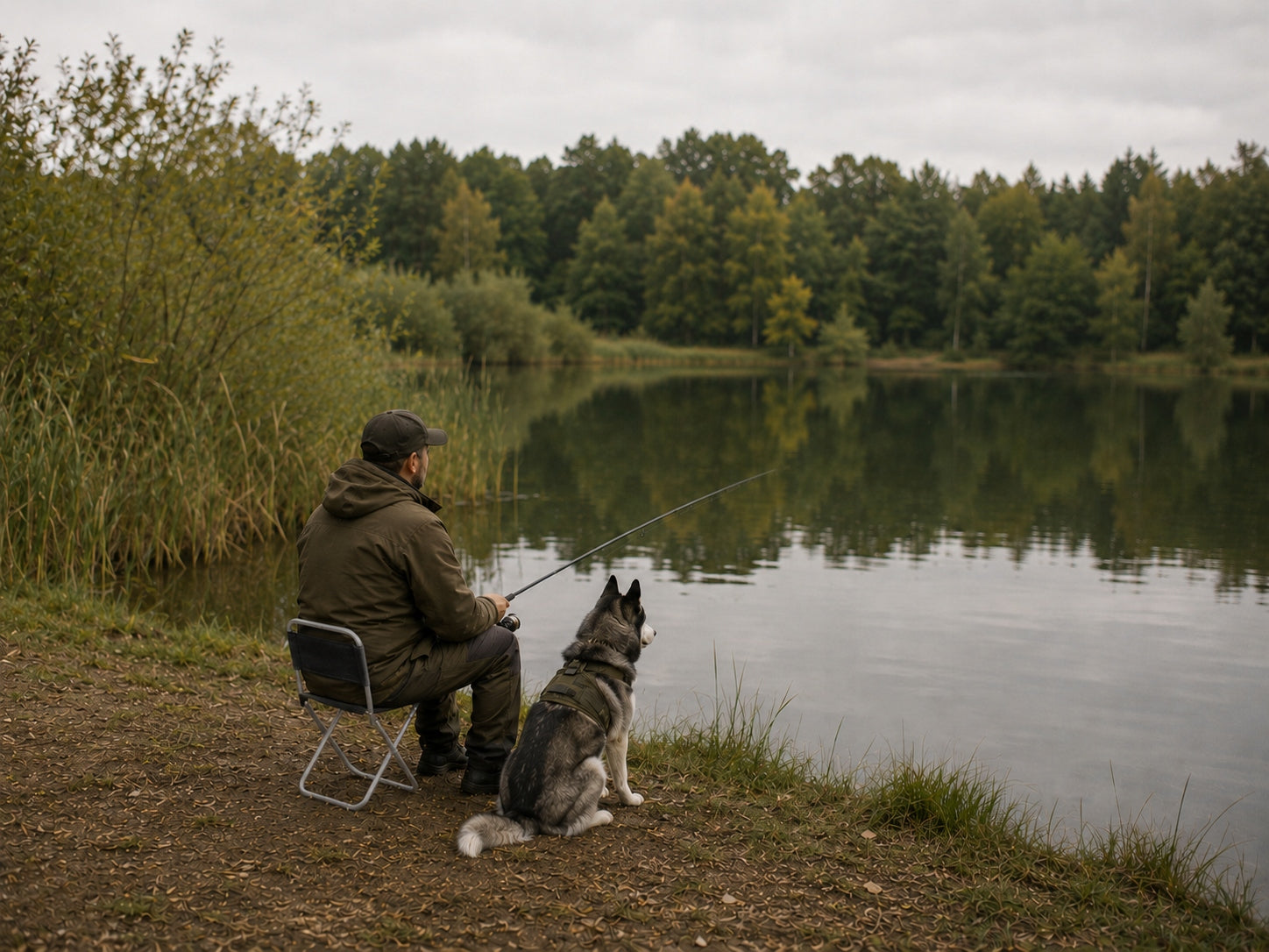 CAMPING FISHING FOLDING HIKING CHAIR WITH BACKREST Model KRZESEŁKO_OPARCIE