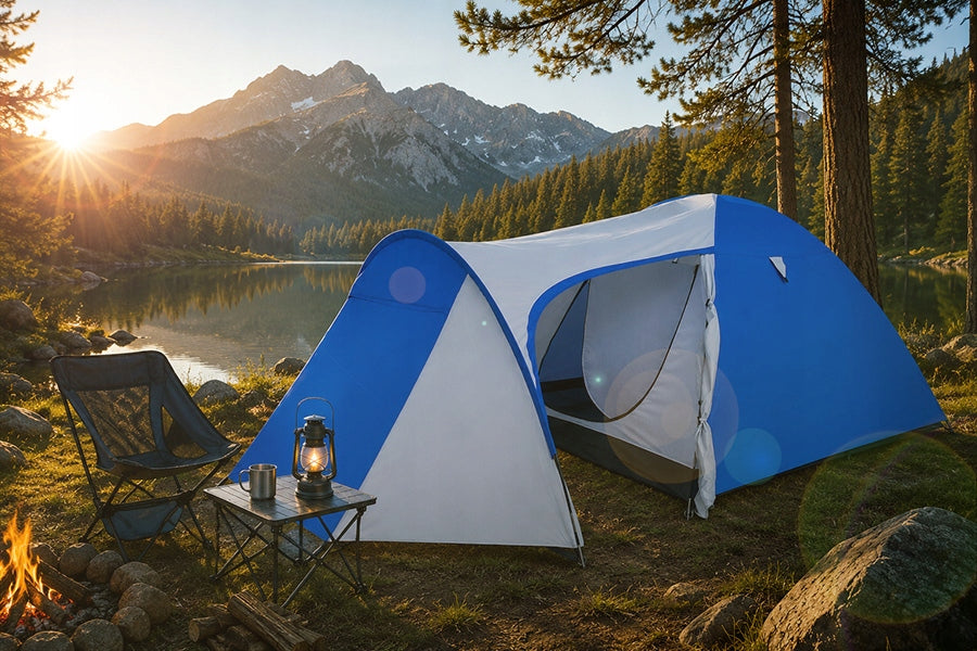 CAMPING HIKING TENT 3os LARGE TRIPLE ALASKA FOR CAMPING Packaging status original