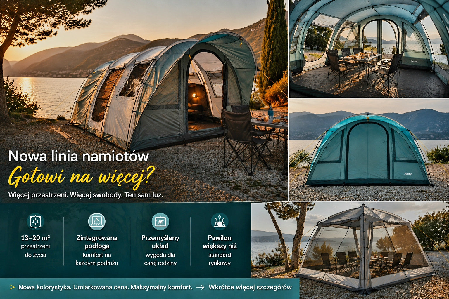 CAMPING PAVILION GARDEN VESTIBULE SOHO XXXL 400x300CM VIBRA CAMPING Waterproofness 5000 mm
