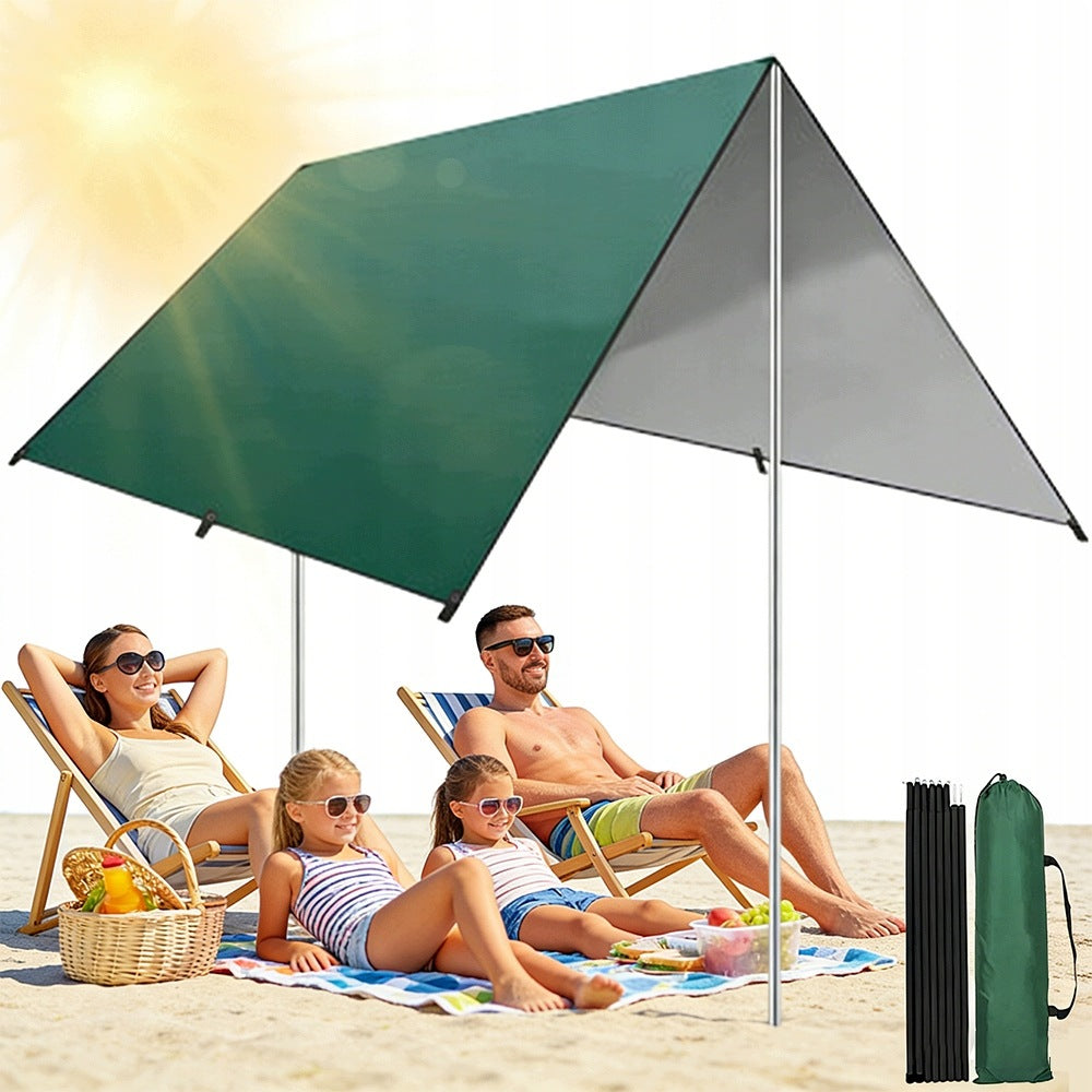 CAMPING SHEET WATERPROOF 3X3M UV SUN TARPAULIN TENT