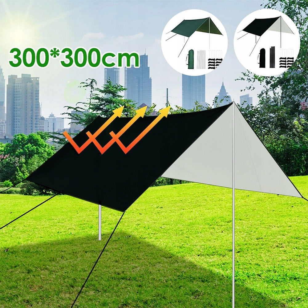 CAMPING TARPAULIN TOURIST TARP WATERPROOF 3×3M WITH CANOPY BAR Manufacturer code 6SP05690569