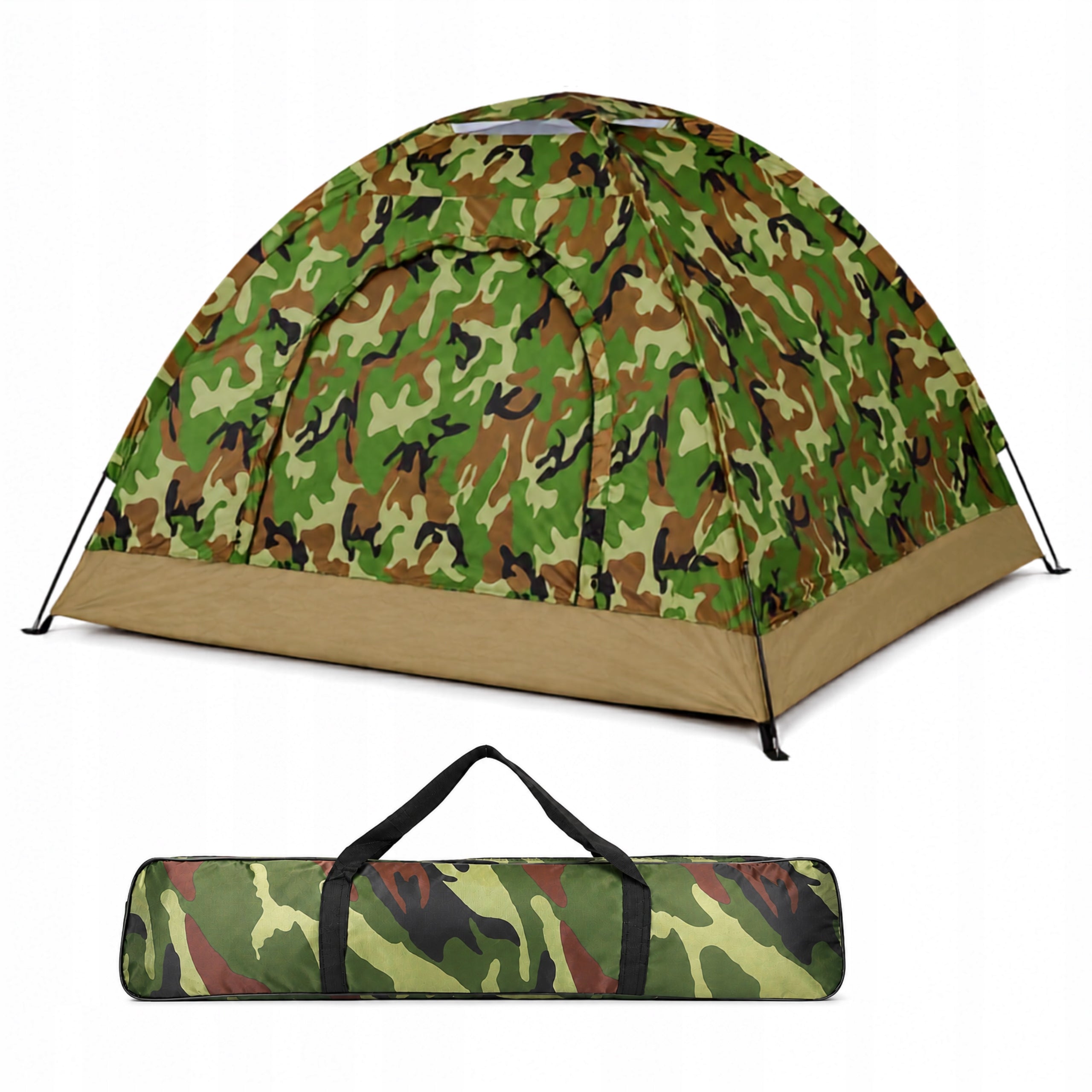 CAMPING TENT 3 PERSON WATERPROOF WITH MOSQUITO NET LARGE CAMO
