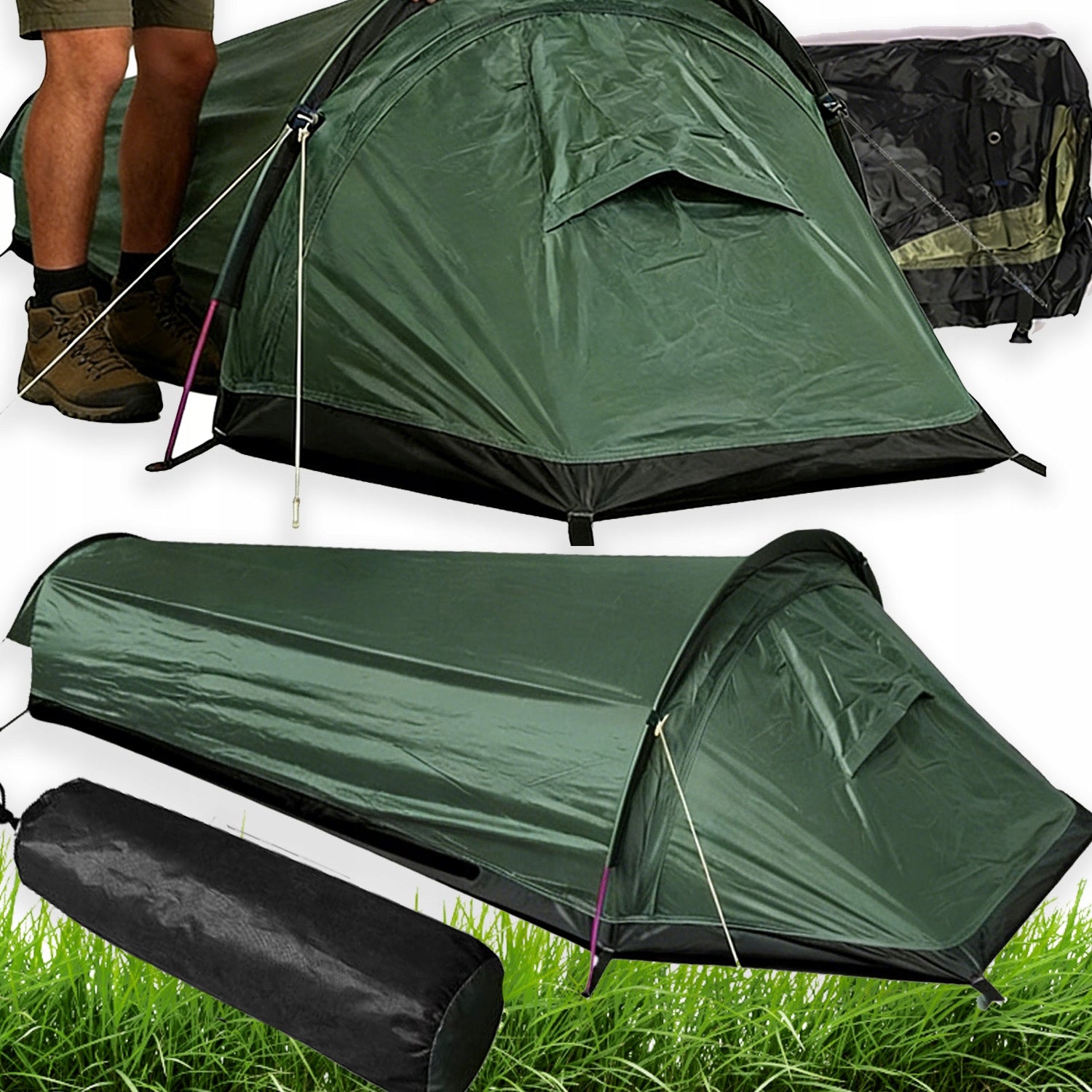 CAMPING TENT ALUMINUM BARS BOTTOM 210D OXFORD RAINPROOF ANDWIND PROOF