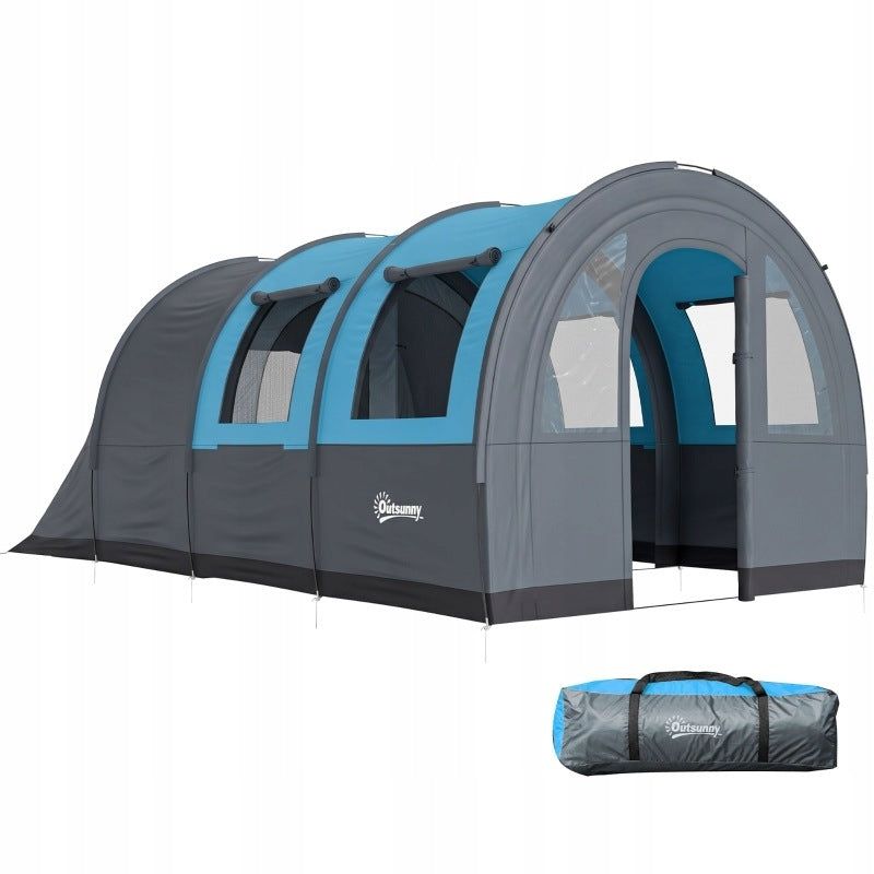 CAMPING TENT FOR 3 PEOPLE WITH 2 BEDROOMS 5.4×3.2×2.1M
