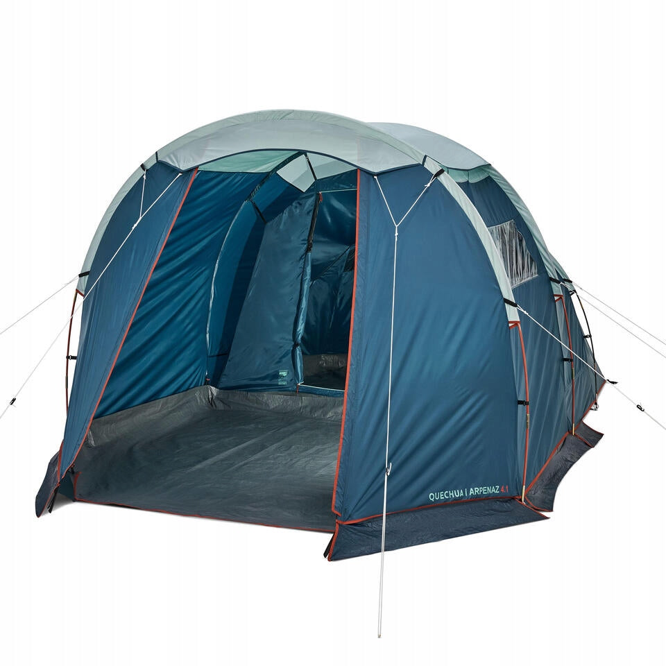 CAMPING TENT LARGE 4 PERSON FAMILY VESTIBULE SOLID Packaging status original