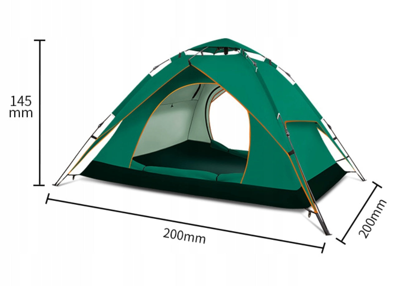CAMPING TENT SELF-FOLDING TOURIST 200x200x145CM 4 PERSONS Manufacturer code 636646