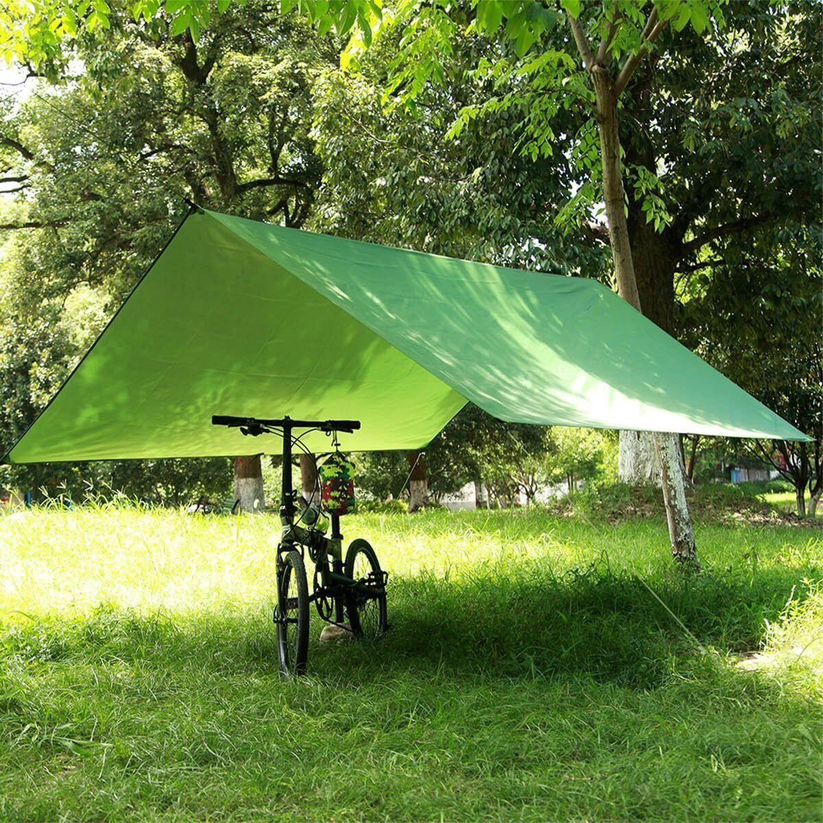 CAMPING TENT TARPAULIN, WATERPROOF FLOOR TARPAULIN, FOLDABLE Waterproofness 1500 mm