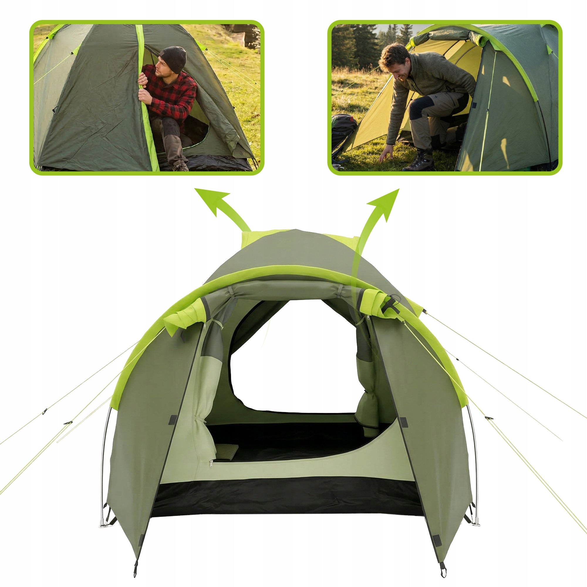 CAMPING TENT TOURIST 2 PERSON WATERPROOF COVER SCOUT VAYOX Brand Vayox
