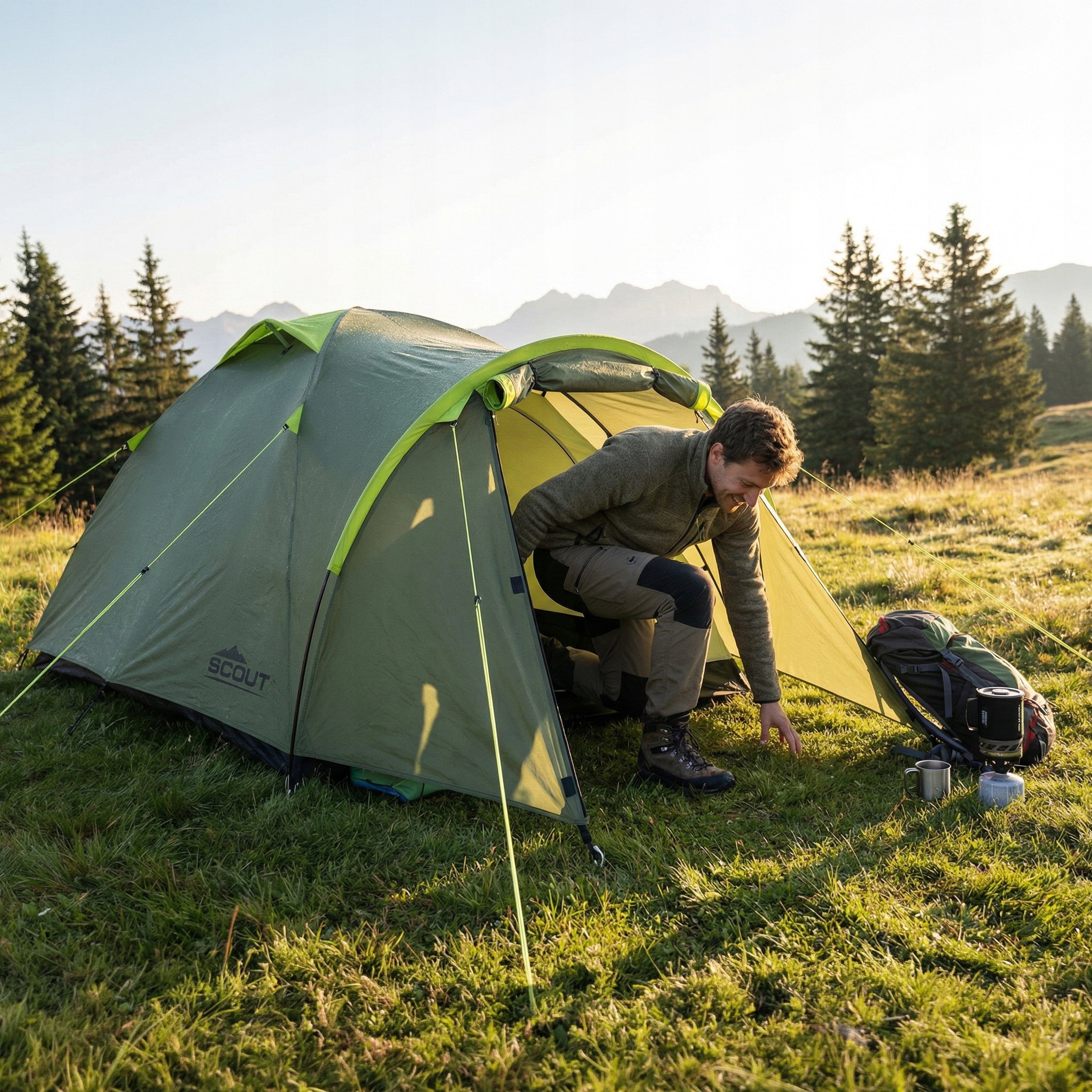CAMPING TENT TOURIST 2 PERSON WATERPROOF COVER SCOUT VAYOX Manufacturer code NAMIOT PRO LEKKI MOCNY PU4000MM VAYOX SCOUT