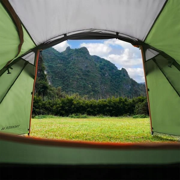 CAMPING TENT TOURIST TREKKER III NILS CAMP NC6312 390X210X130CM Type double layer (with flysheet)