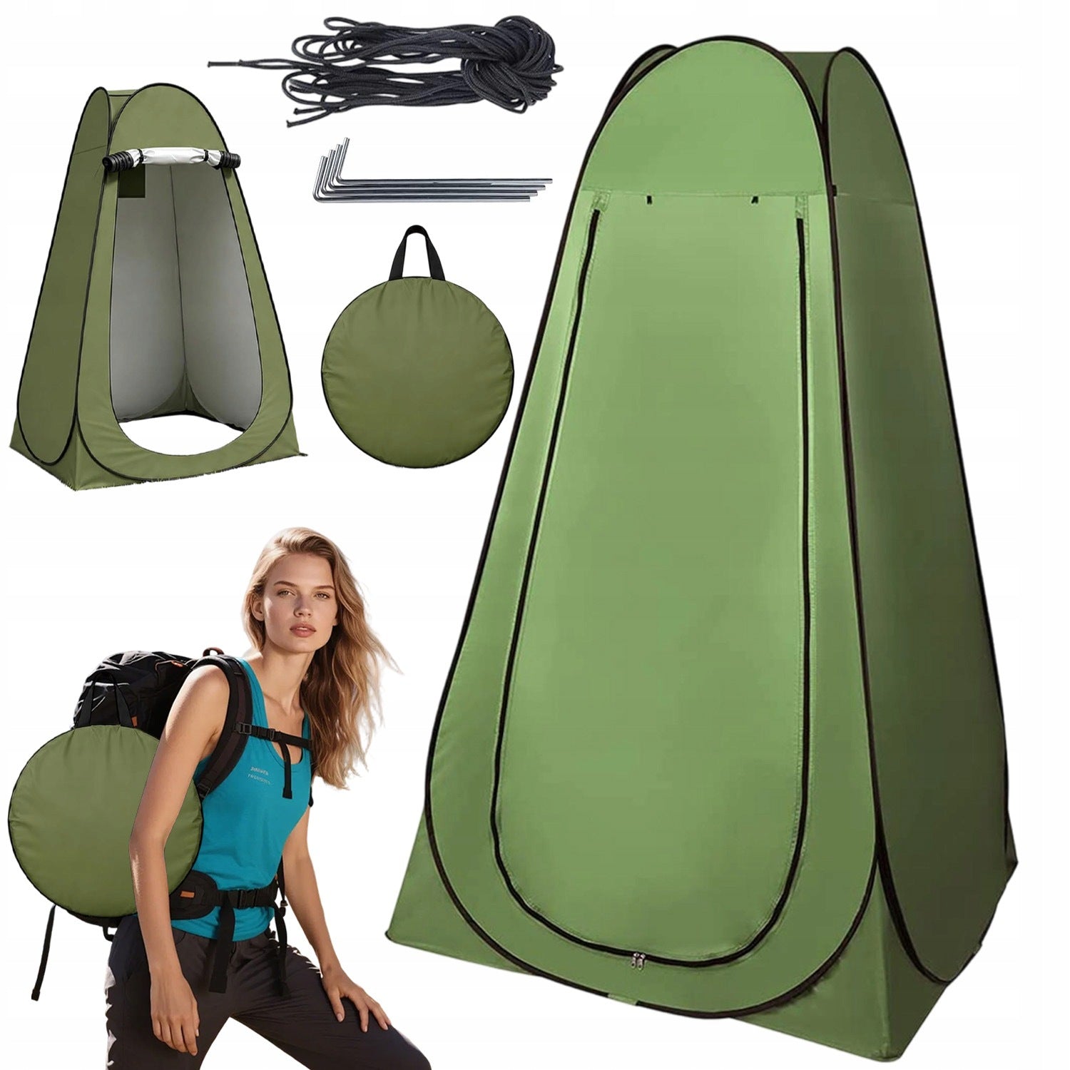 CAMPING TENT WITH SHOWER IDEAL FOR CAMPING AND HIKING