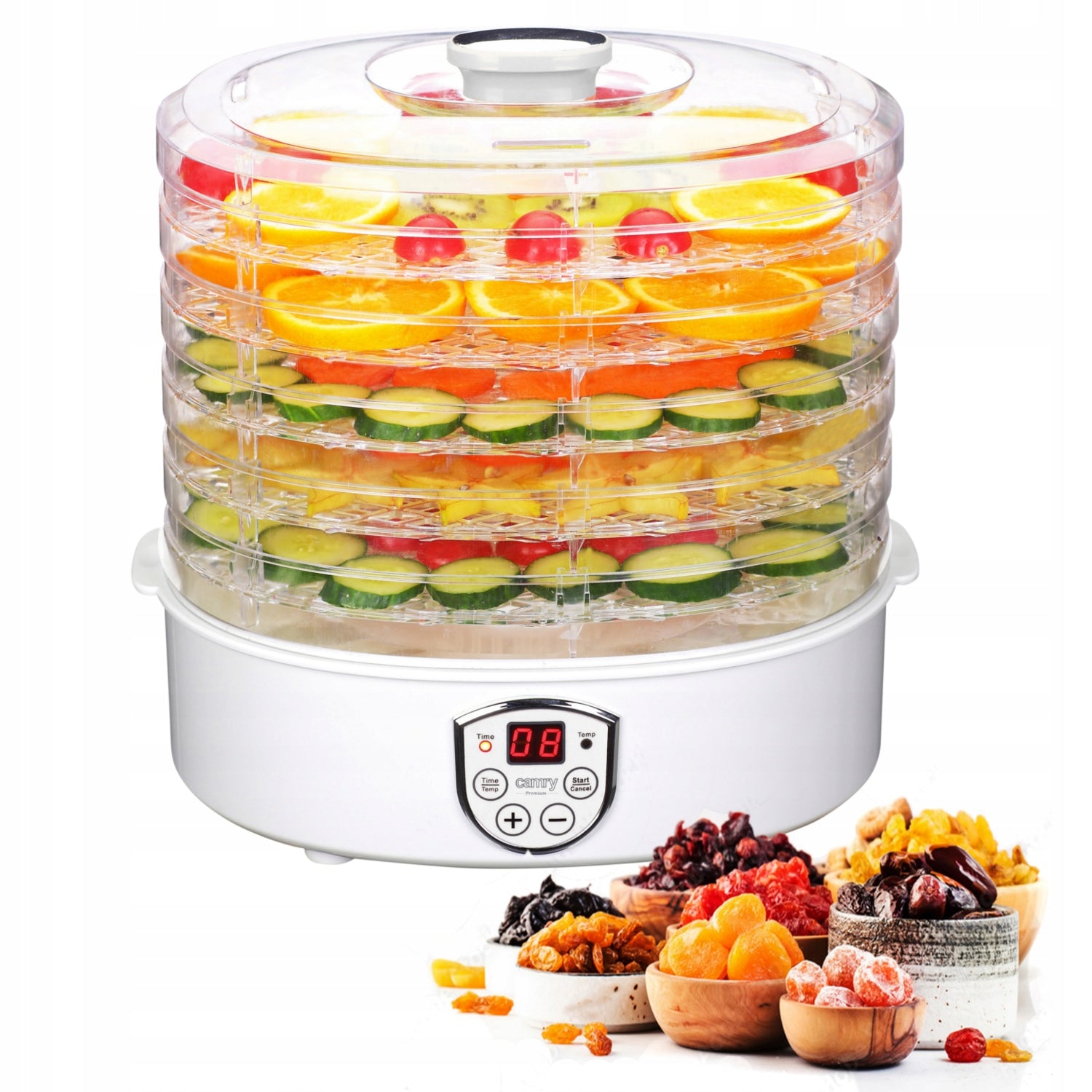 CAMRY CR-6659 HERB MUSHROOM FRUIT DRYER 5 TRAYS ADJUSTABLE TEMPERATURE