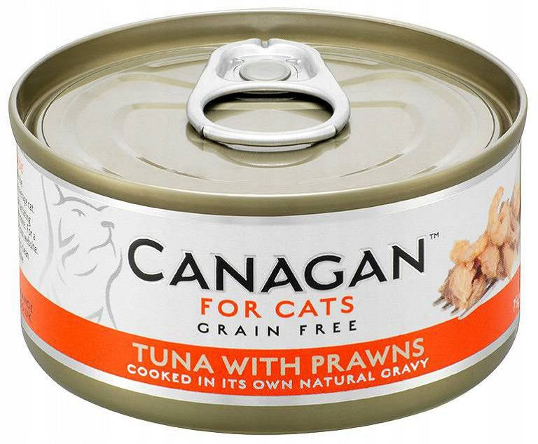 CANAGAN WET FOOD WITH TUNA AND SHRIMP 75g