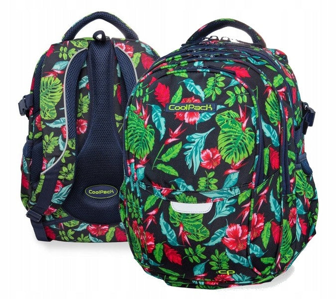 CANDY JUNGLE COOLPACK YOUTH SCHOOL BACKPACK for girl, monstera