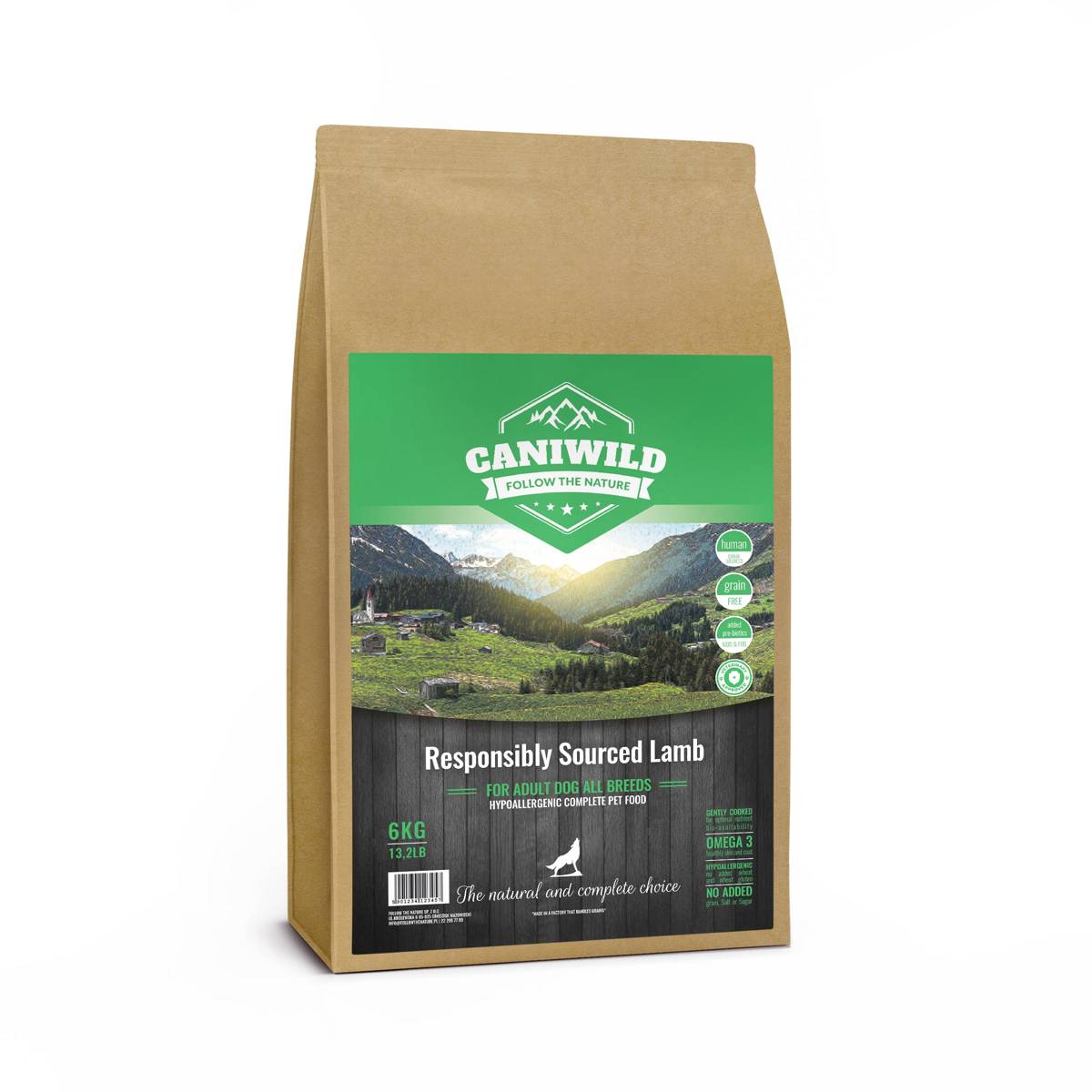 CANIWILD ADULT MEADOW LAMB DOG FOOD 6KG !!!