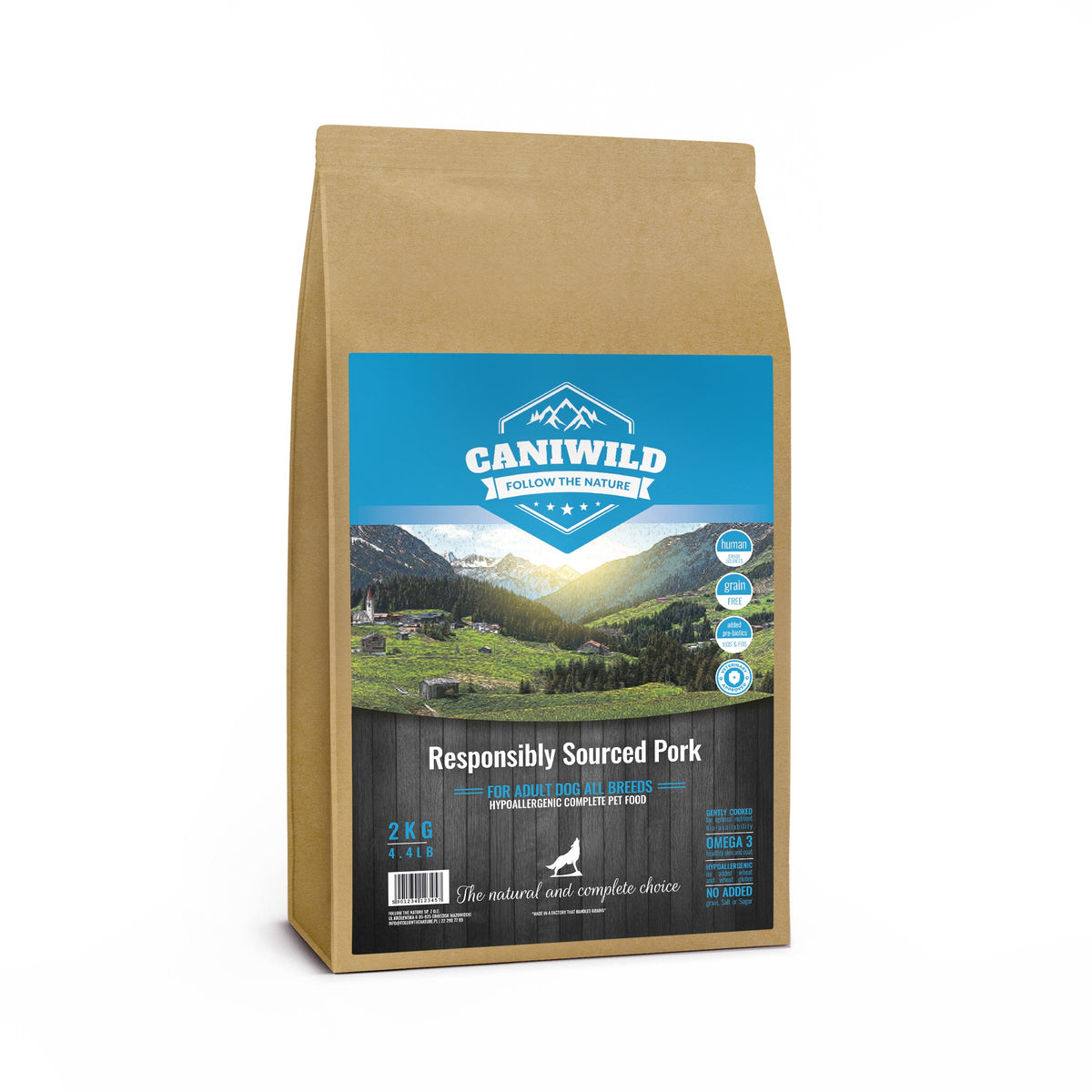 CANIWILD ADULT PORK 2KG WITH PORK
