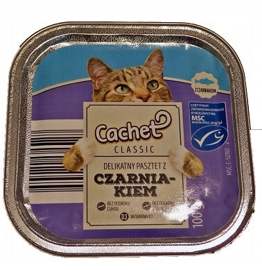 CANNED cat DELICACY Cachet with fish 100g