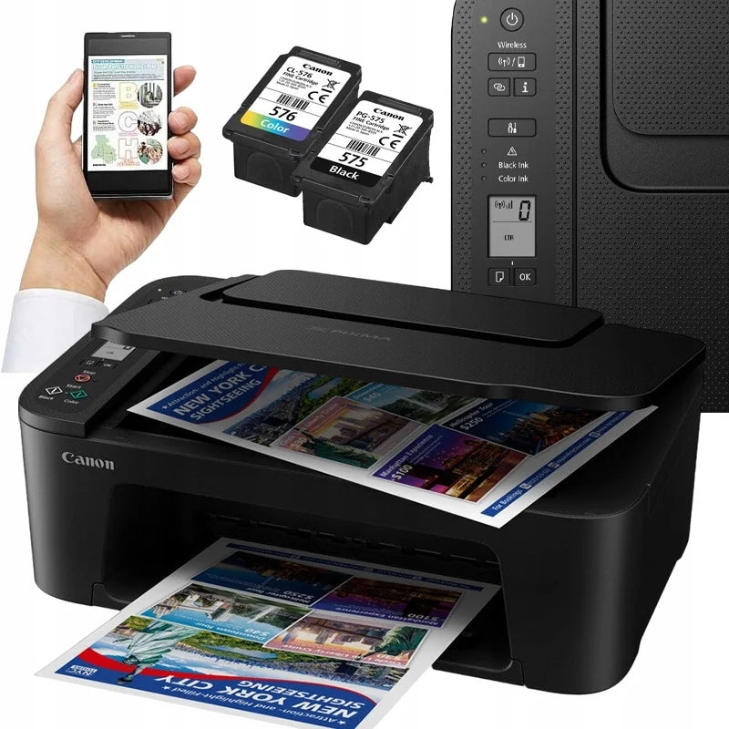 CANON PIXMA PRINTER 3IN1 WIFI DUAL BAND SCANNER COLOR + INKS