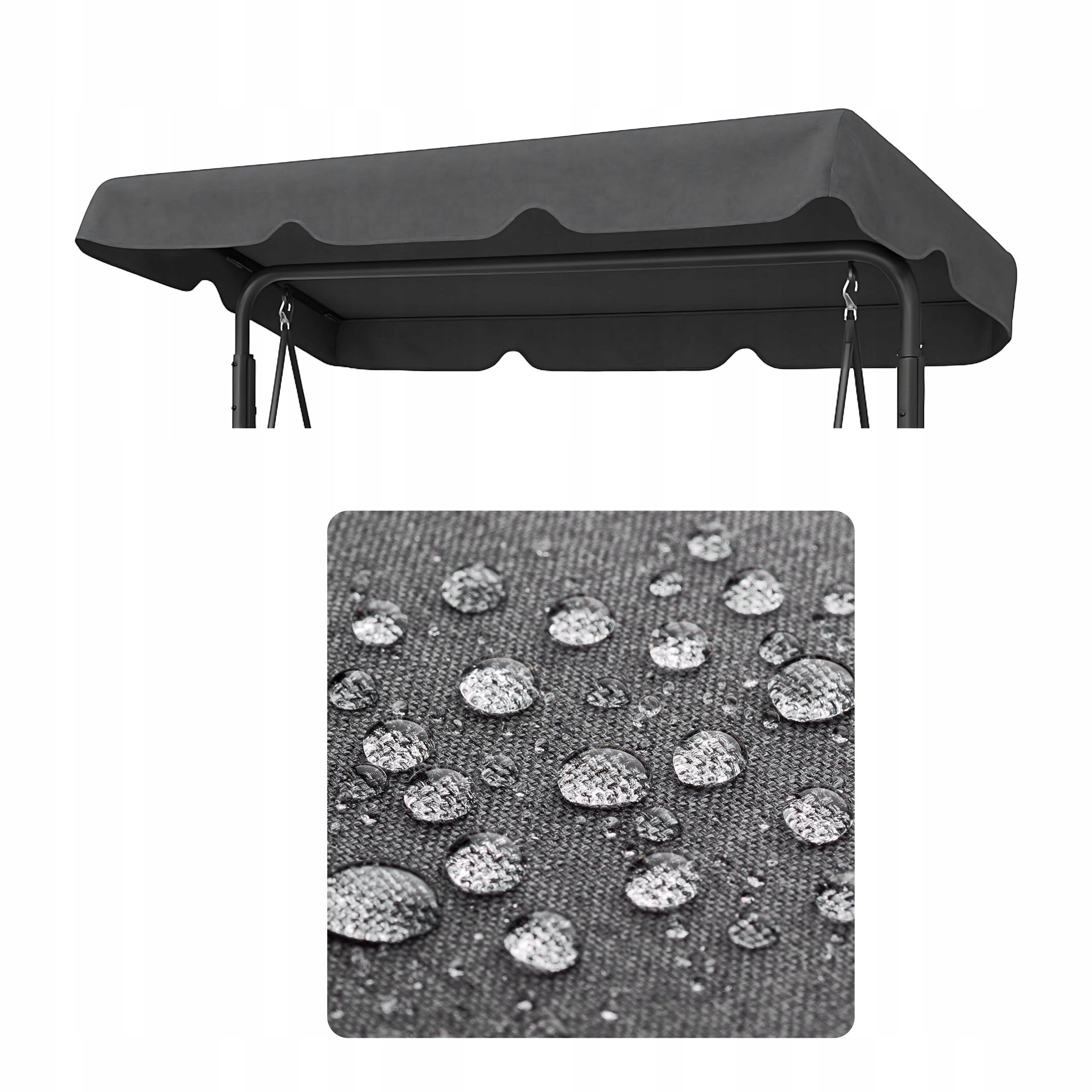 CANOPY FOR GARDEN SWING WATERPROOF - Swing canopy 118x214 cm