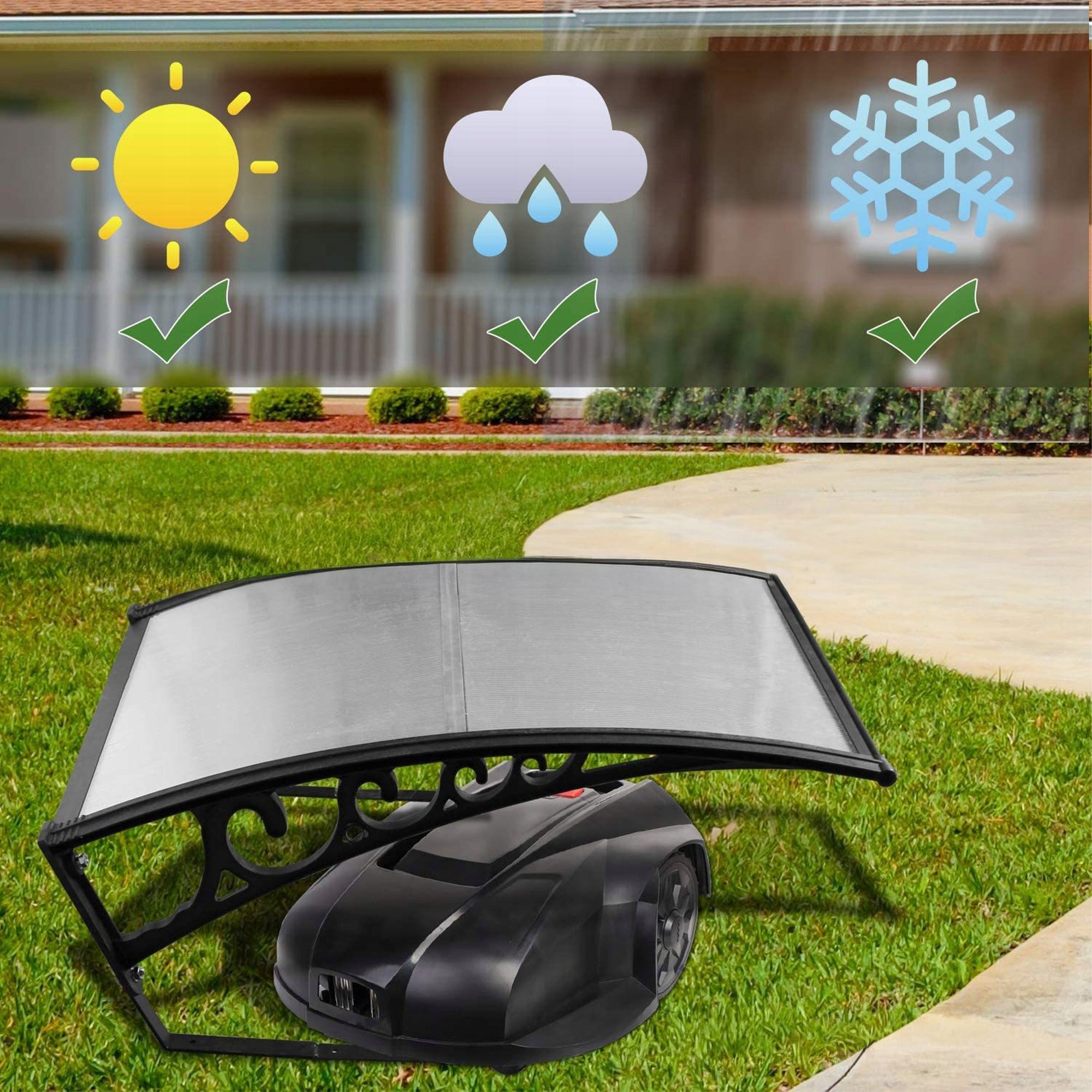 CANOPY FOR ROBOT MOWER GARAGE MOWER SOLID CANOPY COVER 100X80 Manufacturer code DASZEK DO ROBOTA KOSZĄCEGO KOSIARKI GARAŻ