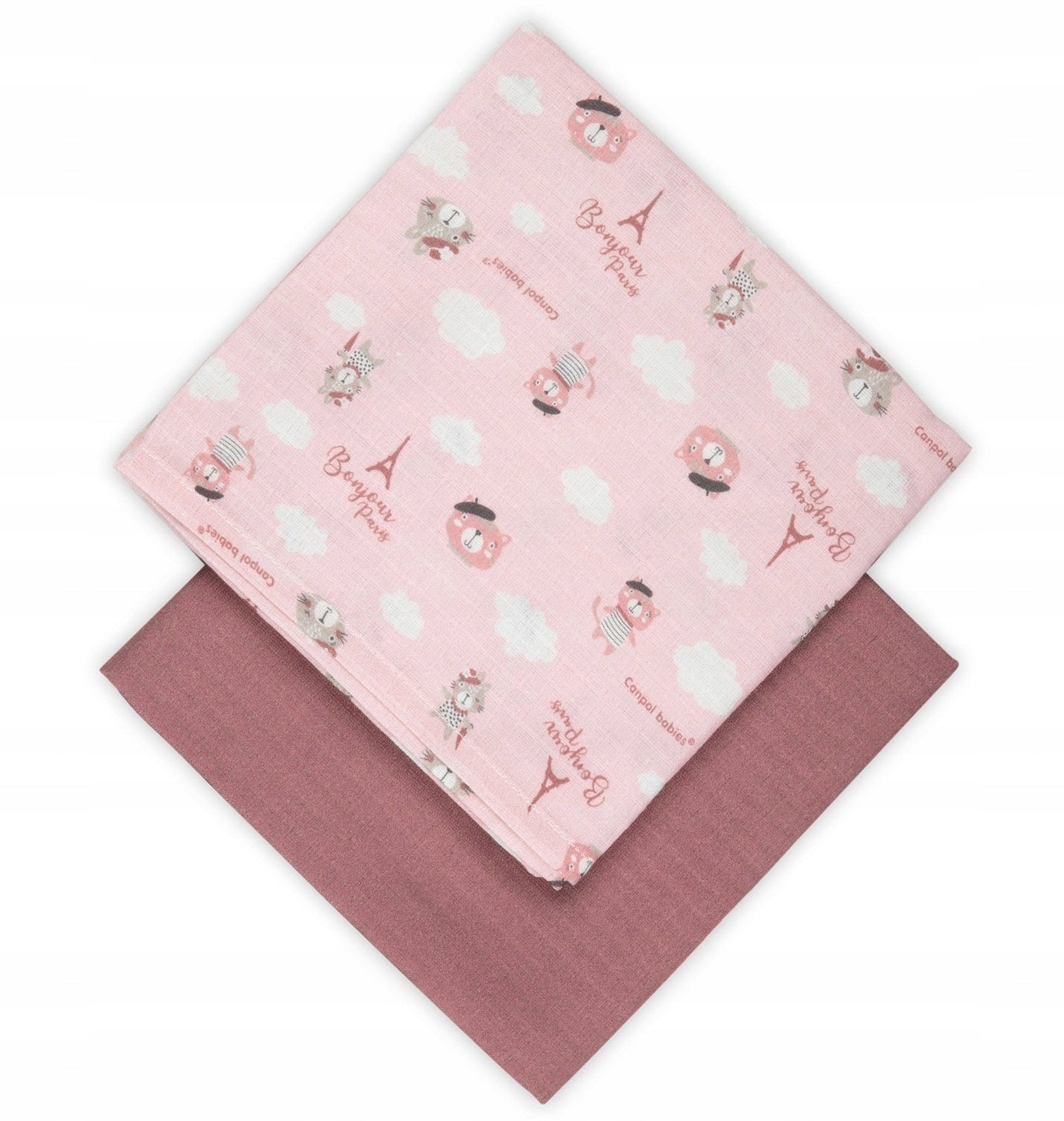CANPOL SOFT MUSLIN DIAPERS 2 pcs. 70x70 cm