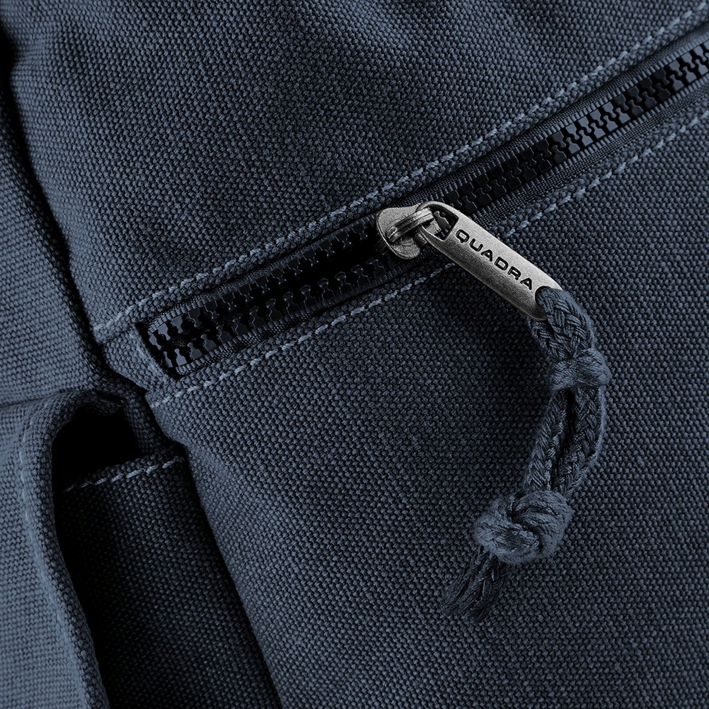 CANVAS BACKPACK VINTAGE CANVAS QUADRA VINTAGE OXFORD NAVY Additional features with pockets flap