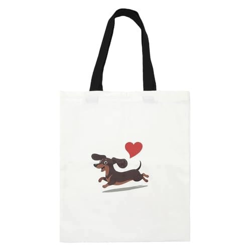 CANVAS BAG DACHSHUND GIFT FOR ANIMAL LOVER LARGE WOMEN Brand no brand