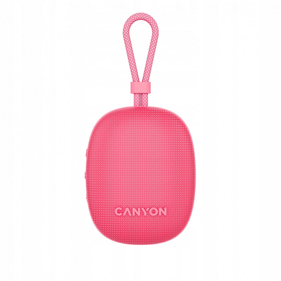 CANYON Bluetooth reproduktor OnMove 12 IPX7 TWS 5W Růžový