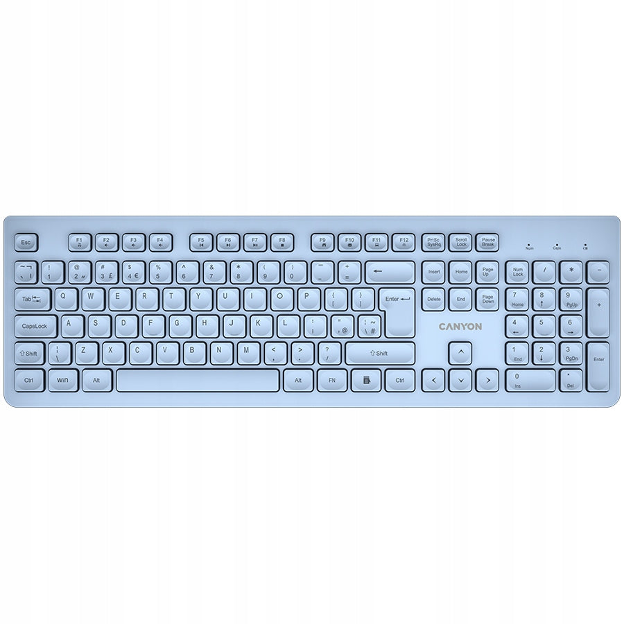 CANYON Keyboard HKB-W01 UK/US AAA Wireless Blue