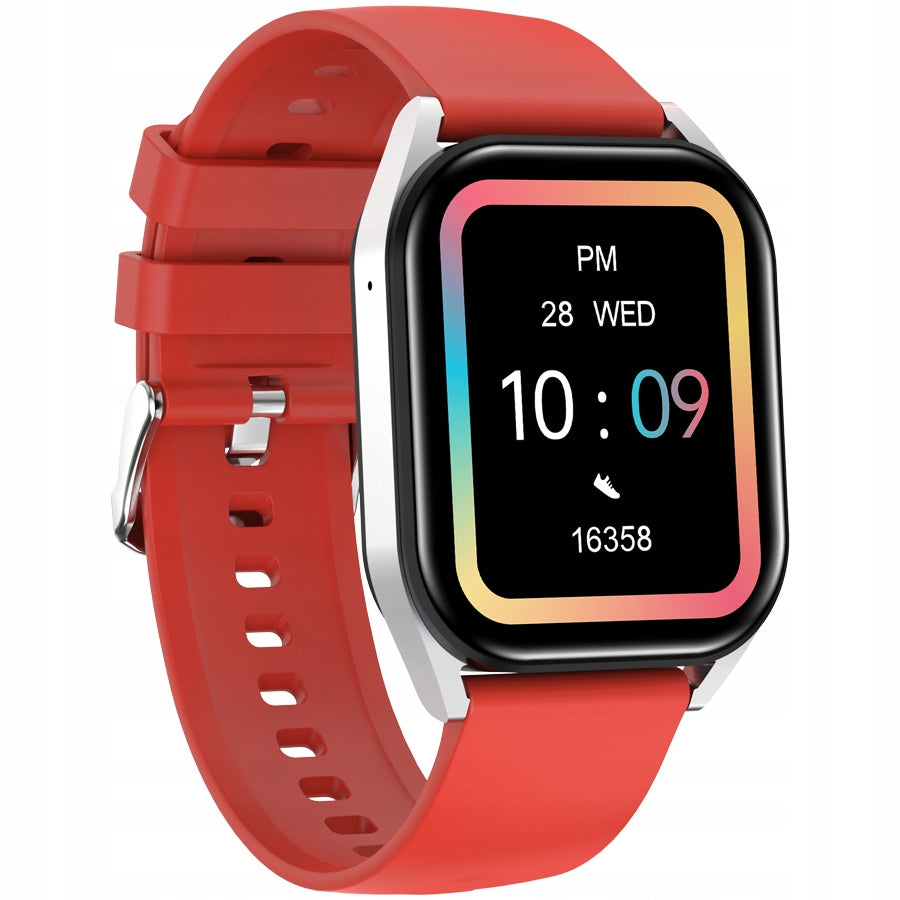 CANYON Smartwatch Chatter SW58 BT CALL Silver Red Brand Canyon